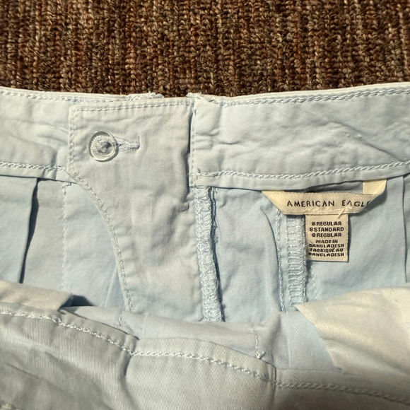 American Eagle Glacial Blue Pleated Mini Skirt Academia Preppy 8 - Picture 4 of 8